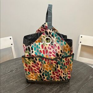 GET A GRIP JOY full Jewel Leopard Nine Large Pocket Insulated Tote